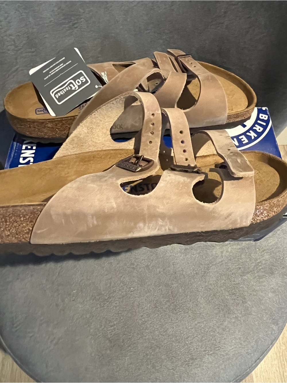 Birkenstock Women’s Florida Sandals Tabacco Size 10 US 41 EU - Picture 4 of 16